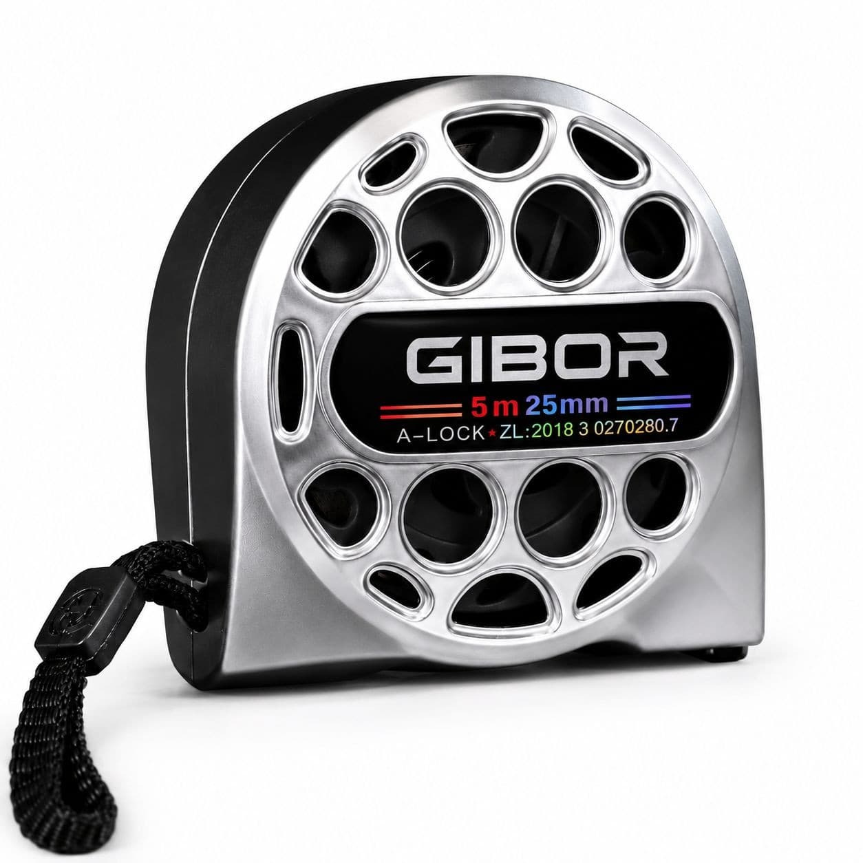 GIBOR GIB-TM-MET-SL-001 Hollow stainless steel case tape measure