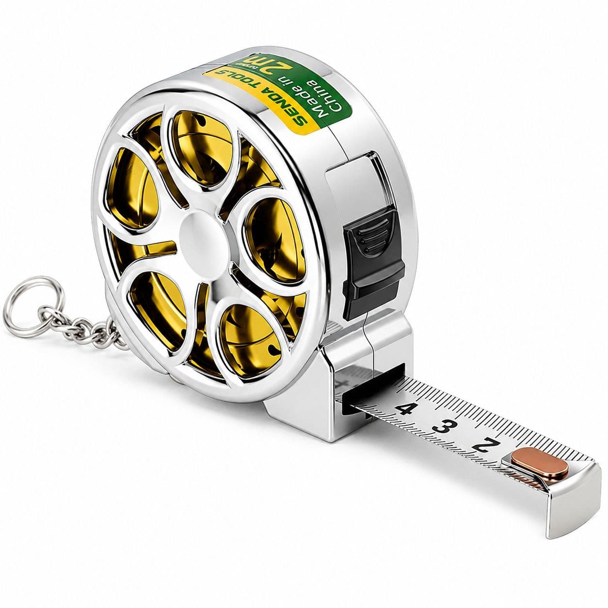 GIBOR GIB-TM-MIN-KC-004 hollow metal mini tape measure