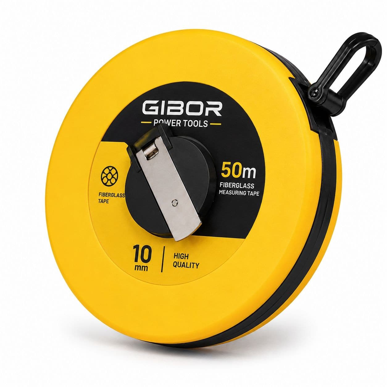GIBOR GIB-TM-ORF-RL-003 Yellow round 50m long tape measure