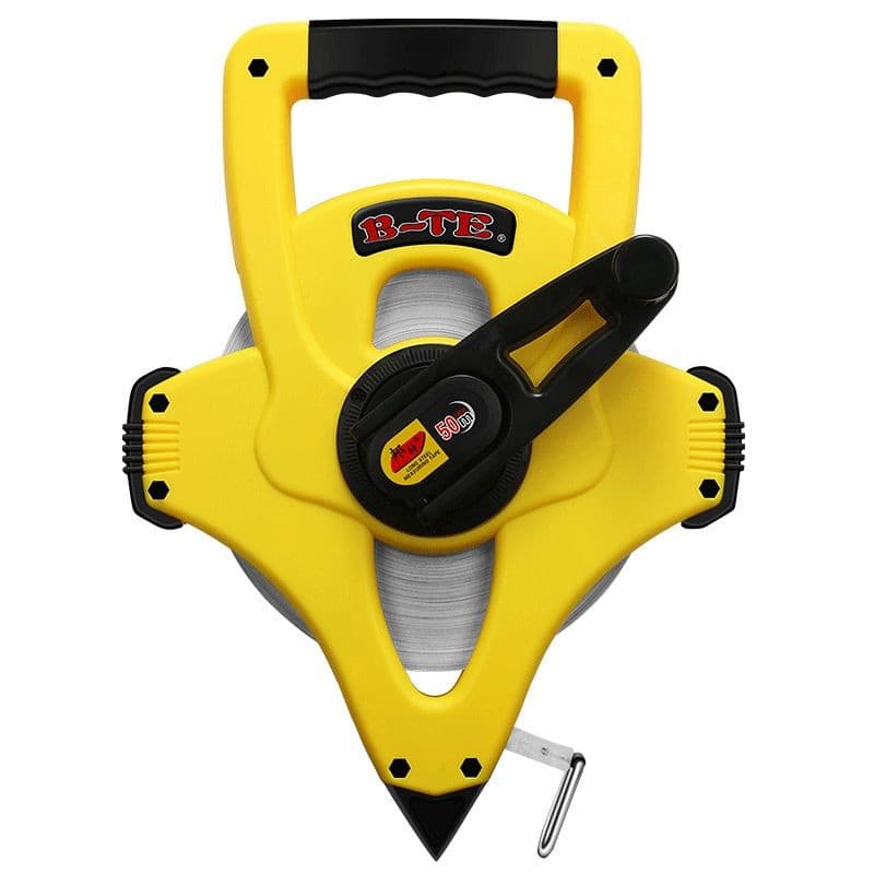GIBOR GIB-TM-ORS-RL-002 yellow nylon-coated steel open reel tape measure