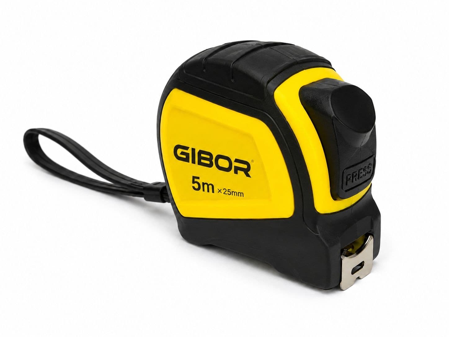 GIBOR GIB-TM-PRO-AL-002 Yellow-black auto-lock tape measure