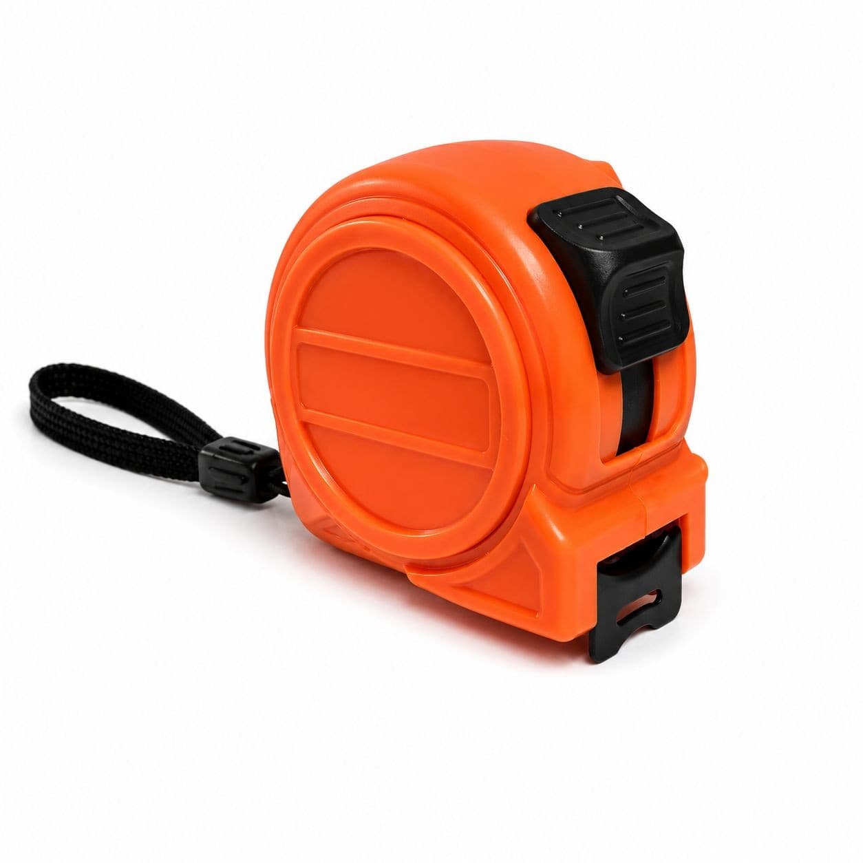 GIBOR GIB-TM-PVC-SL-010 orange rounded single-lock tape measure