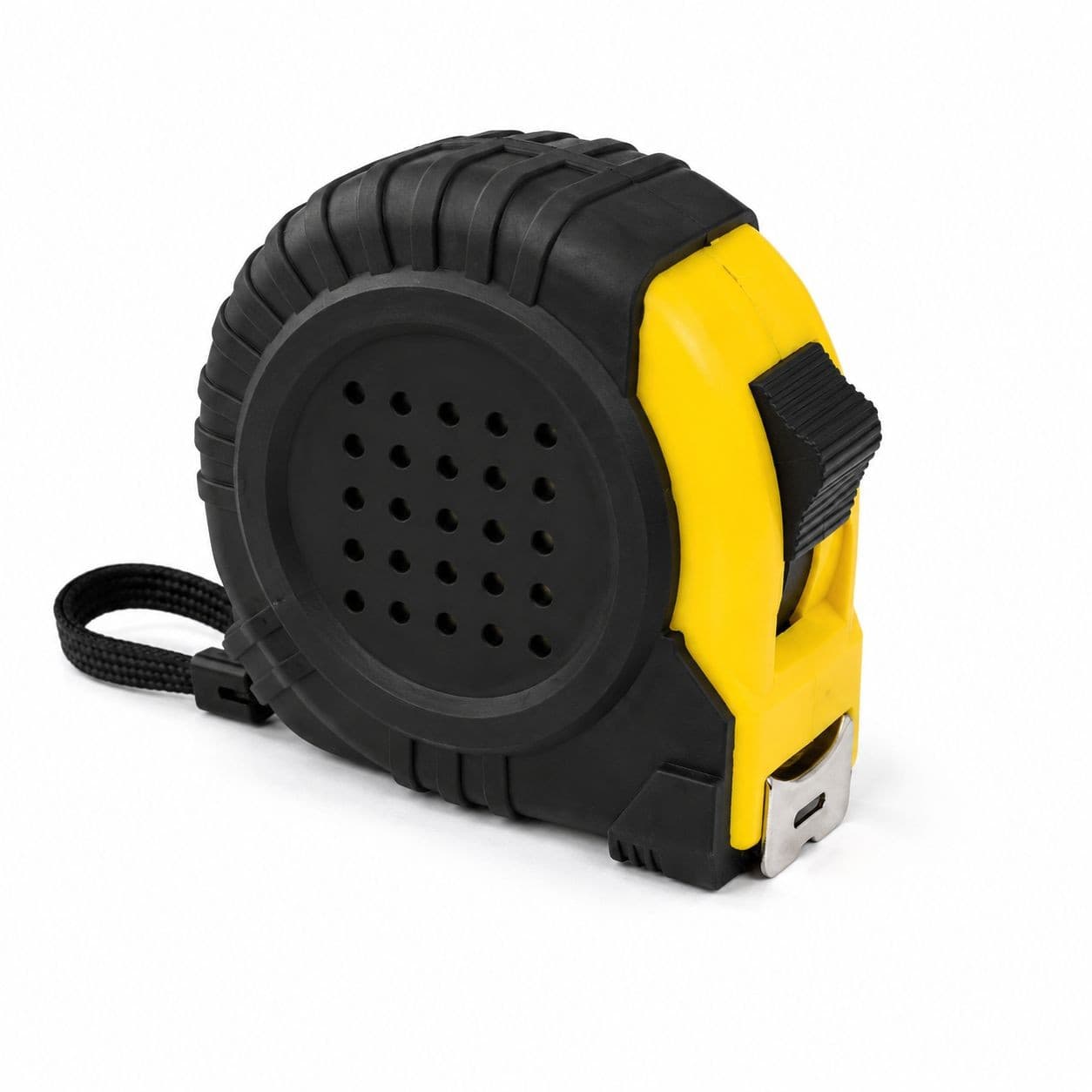 GIBOR GIB-TM-RUB-SL-002 Black-yellow rubber coated single-lock tape measure
