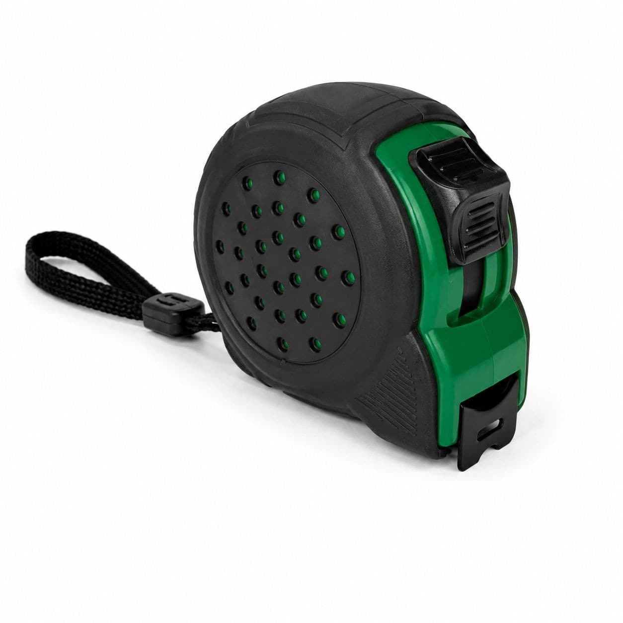 GIBOR GIB-TM-RUB-SL-005 green-black rubber coated single-lock tape measure
